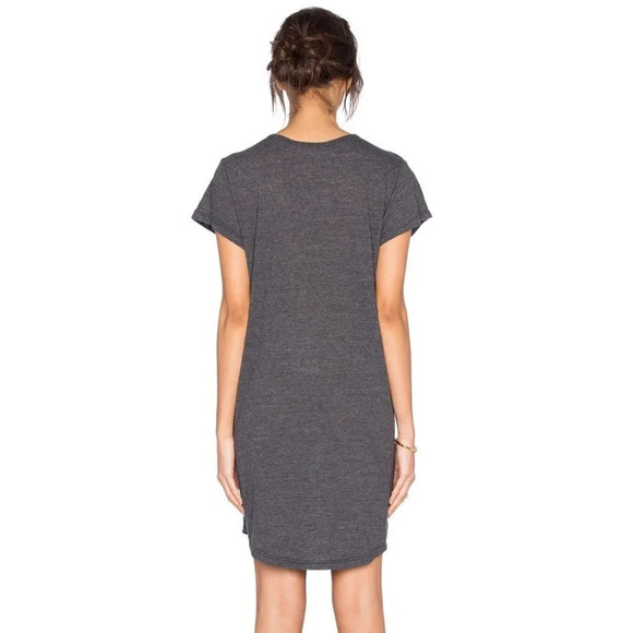 Revolve LNA Strappy Tee Dress T-shirt Cut out Short Sleeve Granite Gray Size XS - Picture 16 of 16